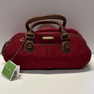 Vera Bradley Quilted Red Satchel